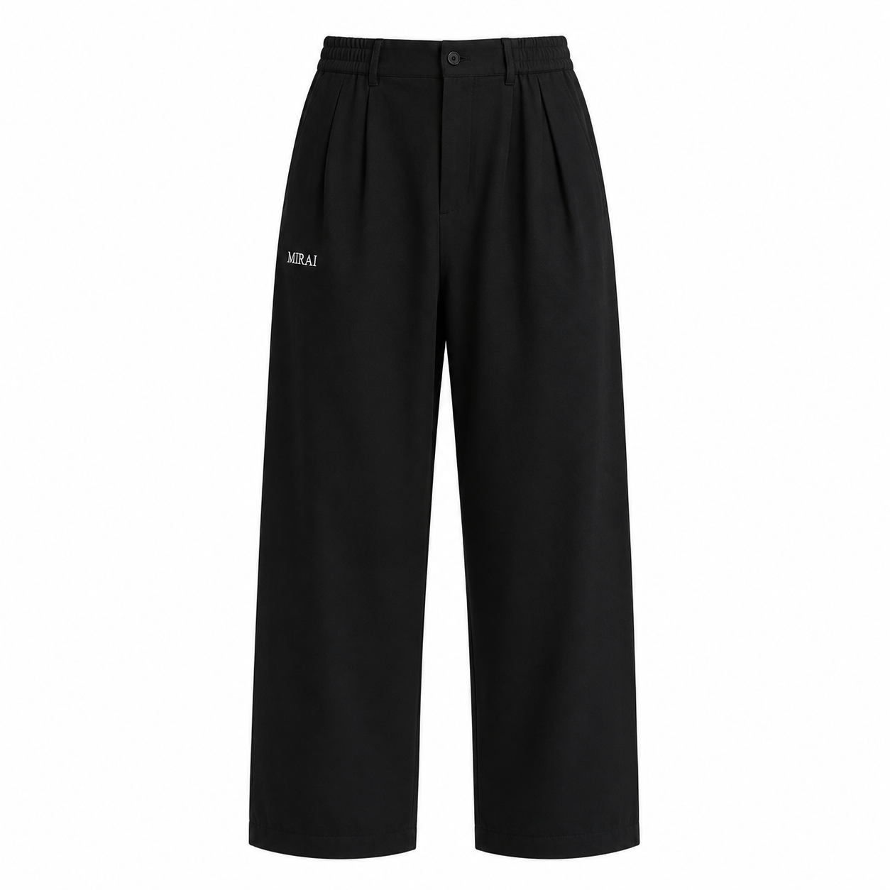 Straight Crease Pants - Black