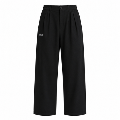 Straight Crease Pants - Black