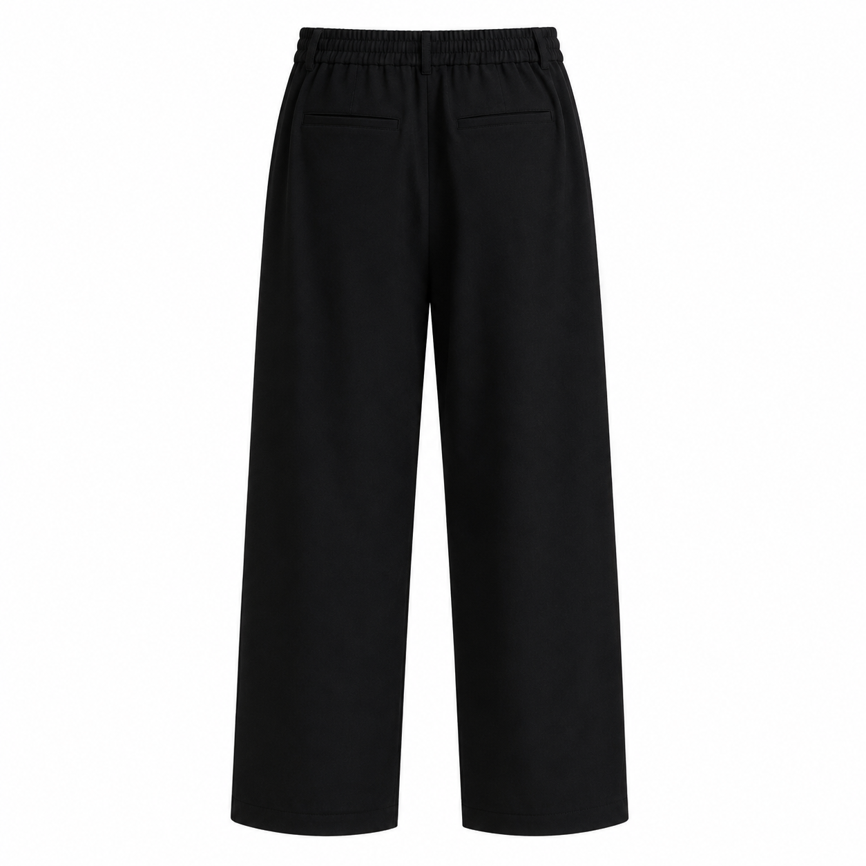 Straight Crease Pants - Black