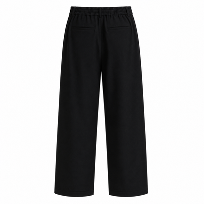 Straight Crease Pants - Black