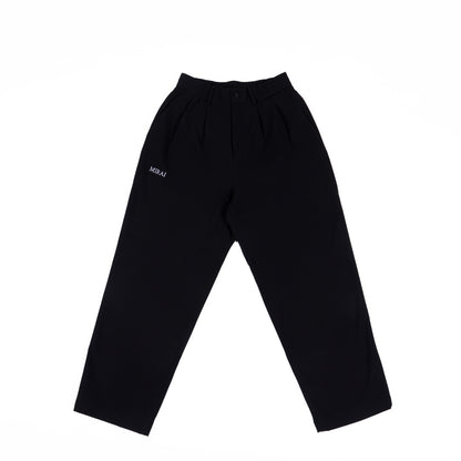 Straight Crease Pants - Black
