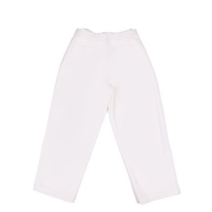 Straight Crease Pants - White
